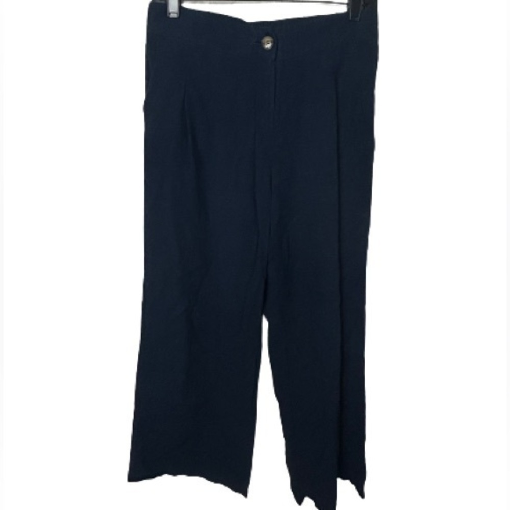 Mod Ref blue cotton/linen pants